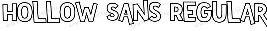 Hollow Sans Regular字体转换
